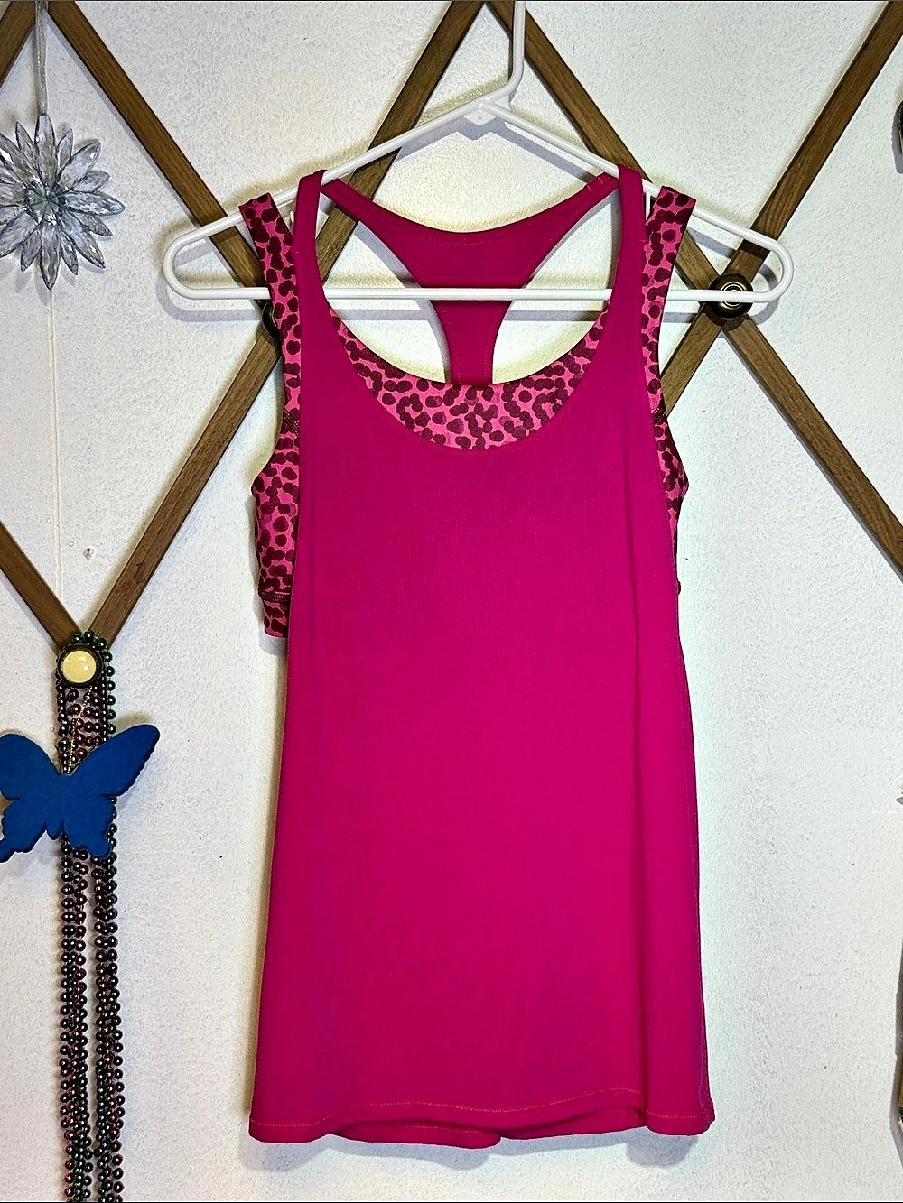 lululemon Super Sport Tank Mini Cherry Cheetah Athletic Tank